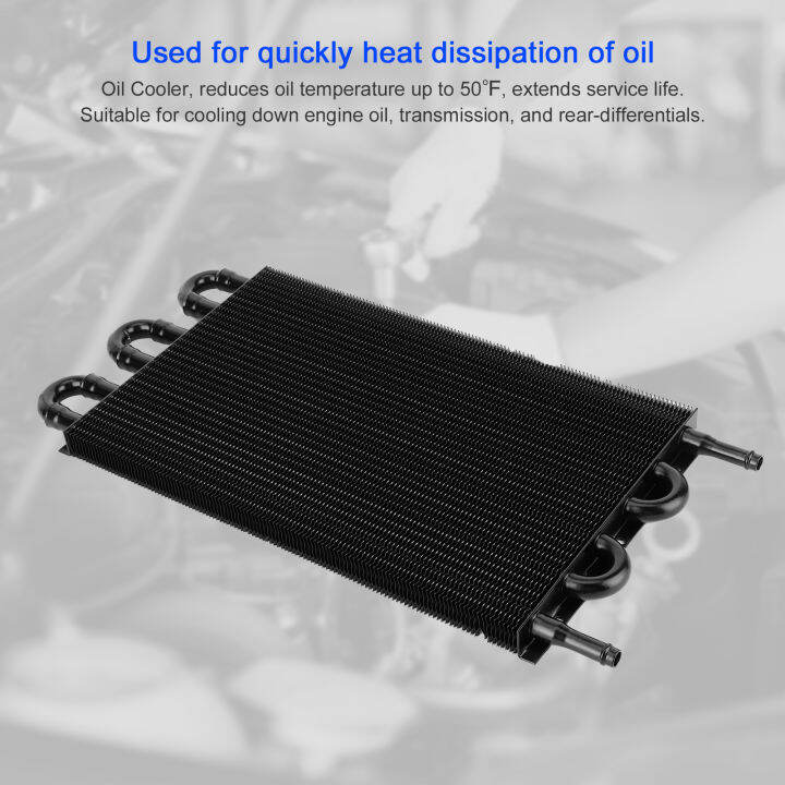 Transmission Oil Cooler 6 Row Engine Oil Radiator Stable Performance