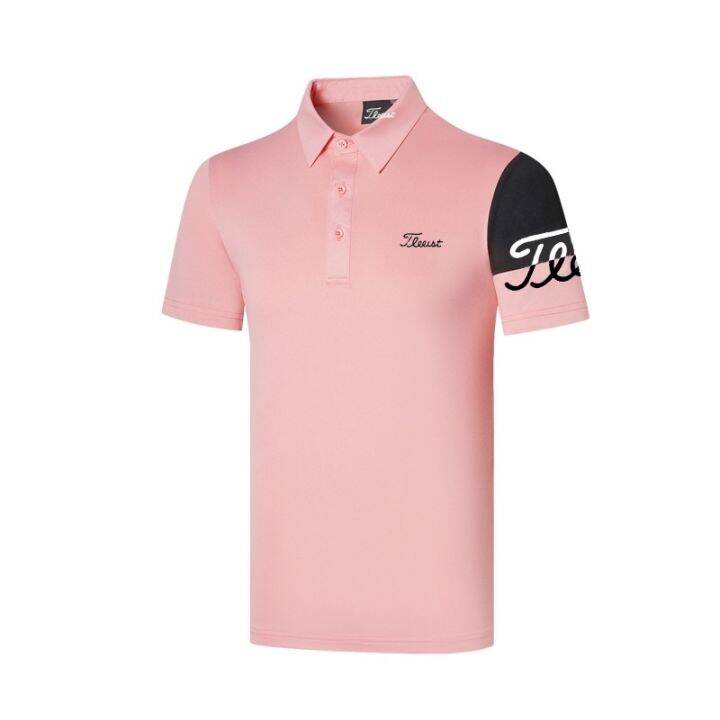 new-titleist-เสื้อยืดโปโล-แขนสั้น-ระบายอากาศ-แบบแห้งเร็ว-เหมาะกับฤดูร้อน-สําหรับผู้ชาย-ใส่เล่นกีฬากอล์ฟ