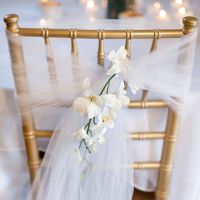 【 YUYANG Lighting 】 Organza Wedding Decoration Sashes Chair Weddings - 10 Knot Aliexpress