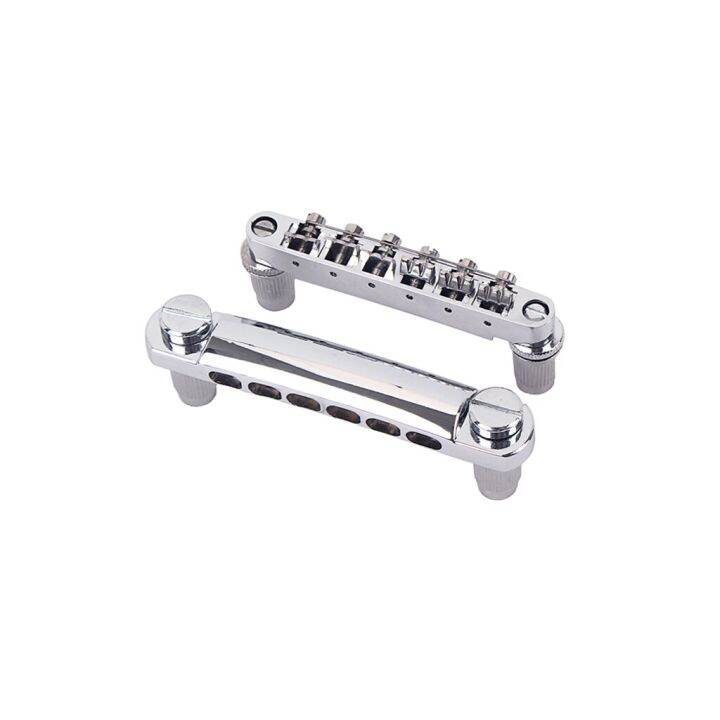 12อานร้อยเชือกการปรับแต่ง-o-matic-bridge-amp-tailpiece-สำหรับกีต้าร์ไฟฟ้า-lp