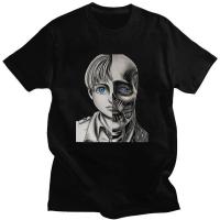 Anime Attack On Titan T Shirt Cotton Harajuku Shingeki No Kyojin Cartoon Graphic Top Tee Soft Oversized Clothes