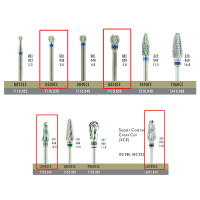 5ชิ้นเซ็ตทันตกรรม Burs ชุดปูนปลาสเตอร์ตัดและบดสำหรับปูนปลาสเตอร์บด Dentistry เจาะ Bits เครื่องมือห้องปฏิบัติการ Accessories