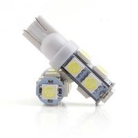 [COD] รถ LED โคมไฟ T10 5050 9SMD โคมไฟบอล ไฟอ่านหนังสือ แผ่นป้ายทะเบียน LED เน้นหลอดไฟ W5W