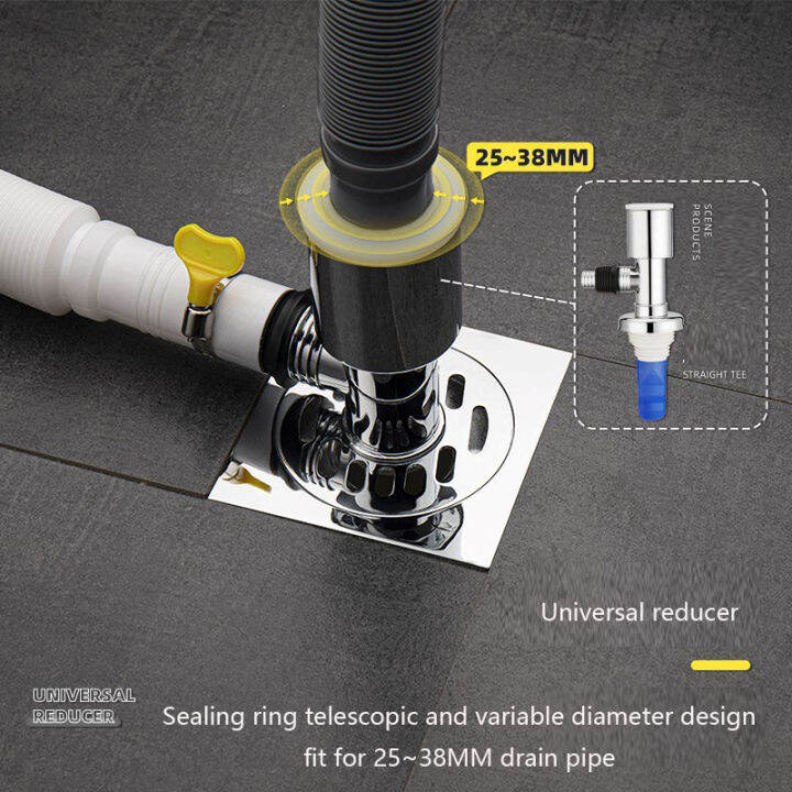 WEPHOTO Washing Machine Dual Purpose Floor drain Washing Machine Floor