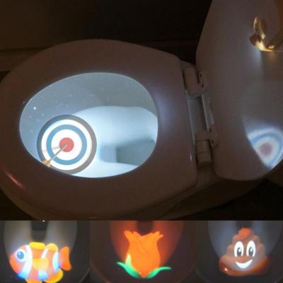 Automatic Motion Sensor Toilet Seat Light Night Lamp LED Backlight Toilet Bowl Seat Sensor Lighting Toilet Projection Lamp Kids