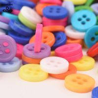 QUANFANG 800pcsBag,4 Holes Resin Buttons Of DIY Scrapbooking Patchwork SewingDecorative Crafts Home Decoration Color mixing