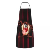 Unisex Tasmanian Devil Kitchen Chef Cooking Baking Apron Men Women Taz Cartoon Tablier Cuisine for Gardening