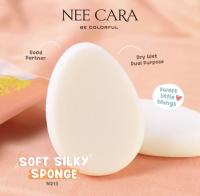 NEE CARA SOFT SILKY SPONGE N-213 นีคาร่า ฟองน้ำแต่งหน้า ทรงรี ใช้ได้ทั้งแบบแห้ง และ แบบเปียก