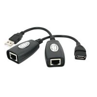 LBSC 150Ft USB 2.0 to RJ45 Lan Extension Extender Adapter Over Cat5/Cat5e /Cat6 Cable Color Black