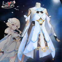 2019[LXYH- COSER KING] Game Genshin Impact Lumine Wig Cosplay Costume Dress Props เครื่องแต่งกายคอสเพลย์ การ์ตูนอะนิเมะ ชุดแฟนซี2023