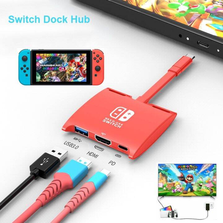 [hot] Switch Dock hot for Nintendo Switch To 4K HDMI Docking Station