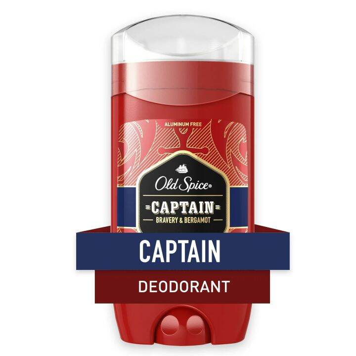 Old Spice Captain Blue Stick Deodorant For Men, Aluminum Free 3oz/85g ...