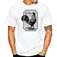 เสื้อยืดแขนสั้น ผ้าฝ้าย พิมพ์ลาย Le Coq Rooster สําหรับผู้ชาย  3NMO