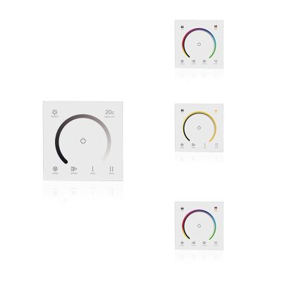 ✖❍♦ 1 Pcs 86 Sty LED Light Controller DC12V 24V Controller Light Dimmer Single Color/CT/RGB/RGBW LED Strip Wall Switch (MB05)