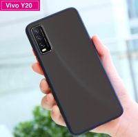 เคสโทรศัพท์ วีโว่ Case Vivo Y20 เคสกันกระแทก ขอบสีหลังขุ่น