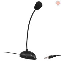 Computer Microphone Desktop Capacitive Microphone Wired Microphone 3.5mm Interface for Lecture Conference Voice Chat