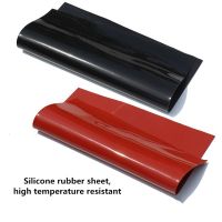 1mm/2mm Red/Black Silicone Rubber Sheet 250X250mm Black Silicone Sheet  Rubber Matt  Silicone Sheeting for Heat Resistance Fishing Reels