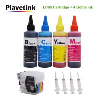 Plavetink หมึกเครื่องพิมพ์400มล. + LC38 LC11 LC16 LC61 LC67 LC980 LC990ย้อม LC1100หมึกสำหรับเครื่อง Brother LC 65 XL DCP-J140W