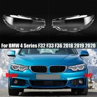 ฝาครอบไฟหน้ารถฝาปิดเลนส์ไฟหน้ารถด้านซ้ายสำหรับ BMW 4ชุด M3 M4 F32 F33 F36 F80 F82 2018-2020ที่ครอบโคมไฟชิ้นส่วนรถยนต์