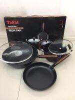 ชุดกระทะ TeFai-T1 กระทะเหล็กด้ามไม้  Wok Iron Fry Pan แฮนด์เมด 32cm(ชุดละ5ชิ้น) ทำความสะอาดง่าย ใช้ได้กับเตาแก๊สและเตาไฟฟ้า (ประกันศูนย์ไทย1ปี)