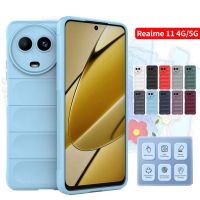 Realme 11 5G เคสโทรศัพท์ซิลิโคนเหลวสำหรับ Realme 11 Pro Plus 11Pro + Realme11Pro เคสเกราะ5G กันกระแทกคู่ซิลิโคนนิ่มการป้องกันเต็มรูปแบบ TPU ฝาหลังโทรศัพท์