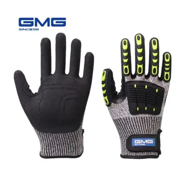 NMSafety Anti Vibration Safety Work Glove Shock Resistant Glove Anti Impact  Mechanics Protective Work Gloves
