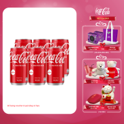 Lốc 6 Lon Mini Nước Giải Khát Coca-Cola Original Vị Nguyên Bản 235ml Lon