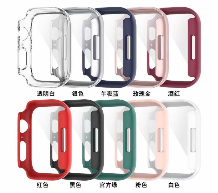 hot-sale-suitable-for-iwatch7-41mm-45mmpc-matte-spray-tempered-film-integrated