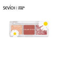 SEVICH ตลับอายชาโดว์3สีส่องแวววาวผิวด้านคงทน Eye Makeup