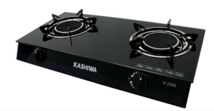 kashiwa-เตาแก๊สหน้ากระจกหัวคู่-หัวอินฟาเรดคู่-รุ่น-x-2300