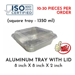 20pcs Disposable Aluminum Foil Baking Pans, 7.2''x 5.2'' X 1.9