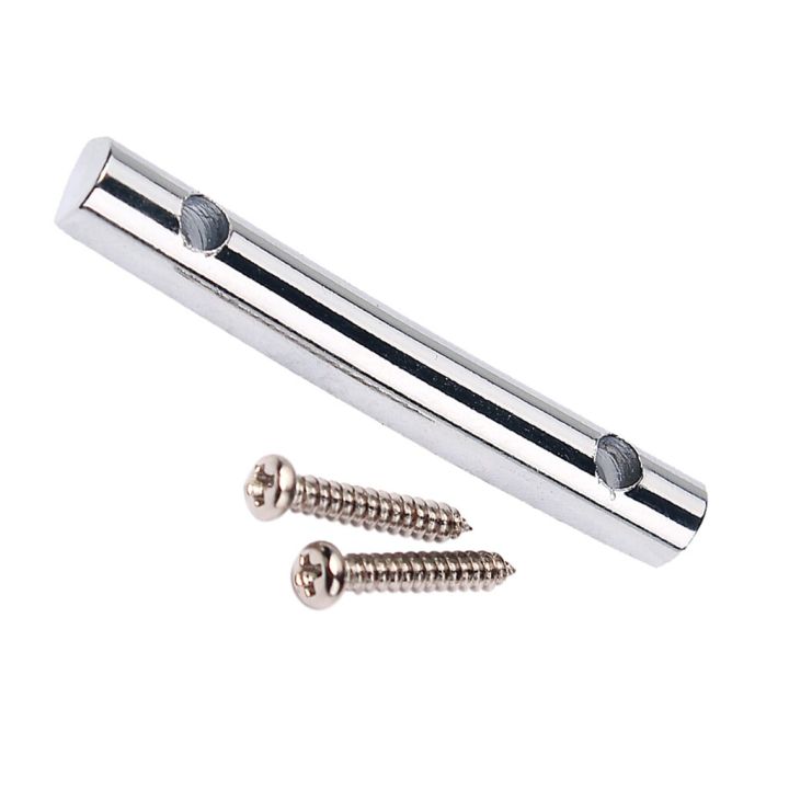 42mm-string-retainer-bars-tension-bars-with-mounting-screws-for-electric-guitar-silver