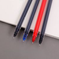 ปากกาเจลใสแฟชั่นเรียบง่าย แบบพกพา, ทนทาน, ความจุขนาดใหญ่สำนักงานการเรียนรู้การสอบลายเซ็นปากกาสีดำ