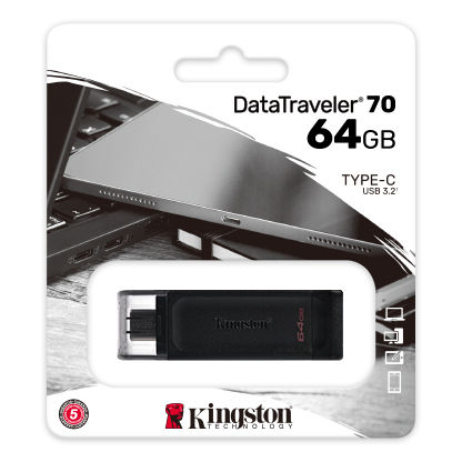 ประกัน-5ปี-kingston-datatraveler-64gb-usb-c-3-2-dt70-flashdrive-แฟรชไดร์ฟ-usb-type-c-kit-it