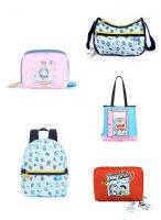 LeSportsac Lishibao โดราเอมอนแบรนด์ร่วม Ding Dong Cat Cartoon กระเป๋าสะพายข้างกระเป๋าใส่เครื่องสำอางกระเป๋าเดินทาง G796