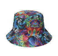 2023 new European and American fashion hat tiger colorful