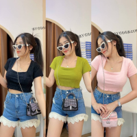 ?Spinnyhouse? เสื้อครอปขนมิ้ง Croptop ไหมพรม ขนมิ้ง ฟูๆ น่ารักจนใจบางไปหมด รุ่นนี้คือดี งานตามหา ? รุ่น แอนนา