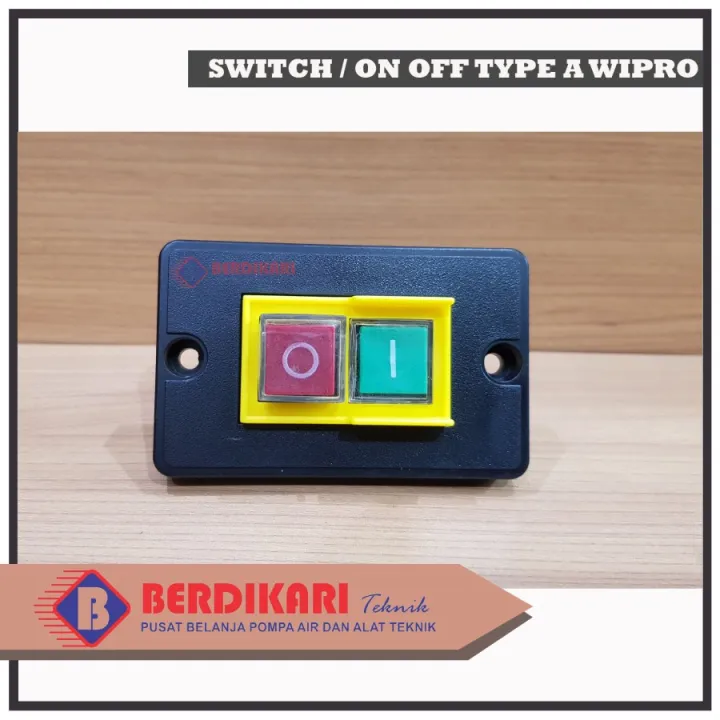 Switch saklar on off bor duduk band saw bubut kayu type A Cover Wipro ...