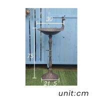 American Country Vintage Iron Candlestick Bird Feed Drinking Plate Home Garden Lawn Garden Decoration