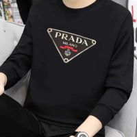 Prad a Sweatshirt New Fashion Brand Men and Women with The Same Couple Printed Joker Fashion Long-sleeved Shirt with High Sense Top.