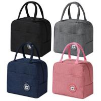 Lunch Box Insulation Bag Reusable Tote Pouch for Women Waterproof Cooler Sack with Zipper Food Handbags Organizer for Travel Work School Picnic charitable