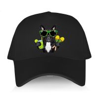 SRLA Mens summer black Cotton Adjuatable Hat casual style French Bulldog Truck Cartoon Baseball Cap Unisex Cool Outdoor Boy Caps