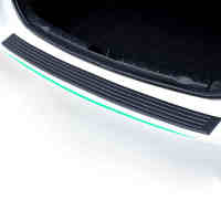 Angelguoguo รถ Trunk Guard แผ่นกันชนหลังยางสติกเกอร์สำหรับ Benz A Class B Class C Class E Class GLK ฯลฯ