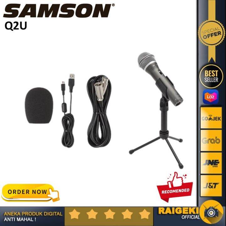 Samson Q2U USB XLR Dynamic Microphone Lazada Indonesia
