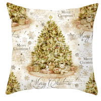 New Golden Christmas Snowflake Peach Velvet Pillowcase Home Sofa Cushion Pillow Cushion Cover cojines decorativos para sofá