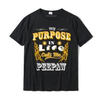 My Purpose In Life Calls Me Peepaw T Shirt Proud Peepaw T Shirt Oversized Print Top T Shirts Cotton Mens Tops Tees Print XS-6XL