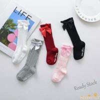 【hot sale】 ❣✔✴ C10 Perfectly-Kids Toddler Girls Big Bow Knee High Long Soft Baby Socks Bowknot Cotton Socks