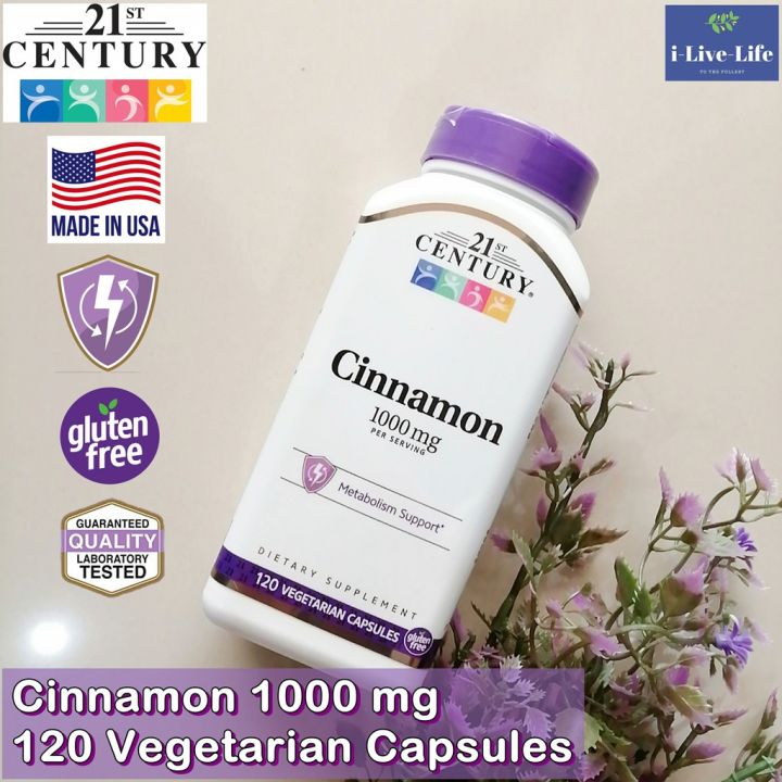 อบเชย-cinnamon-1000mg-120-vegetarian-capsules-21st-century-ซินนามอน-อบเชยเทศ