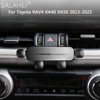 ที่จับโทรศัพท์มือถือรถแบบกราวิตี้สำหรับโตโยต้า5Th RAV4 XA50 XA40 2017 2019 2021 2022ขาตั้งช่องแอร์ GPS รองรับอุปกรณ์เสริมขายึด