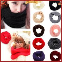 PEANSEA Winter Warm Knitting Wool Scarf Shawl Neck Cowl Collar Infinity Circle Cable